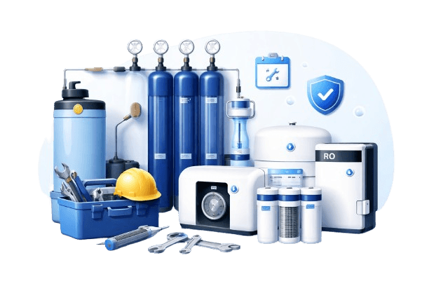 Water service illustration